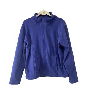 Cabelas Jacket‎ Women's  Size Large Zip Up Long Sleeve Outdoors Purple Fleece
